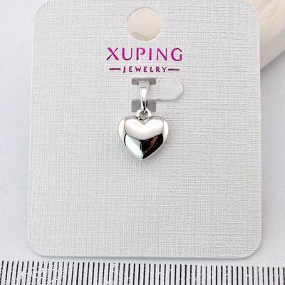 Кулон Xuping серце з медичного золота родій (04176) 04176 фото