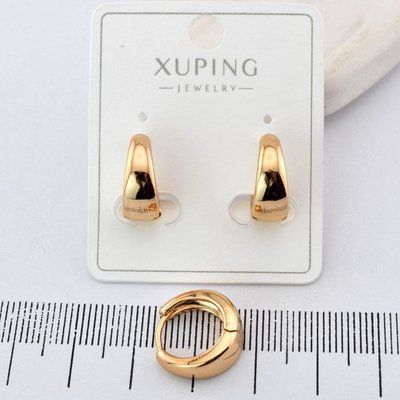 Сережки Xuping з медичного золота позолота 18К (04032) 04032 фото