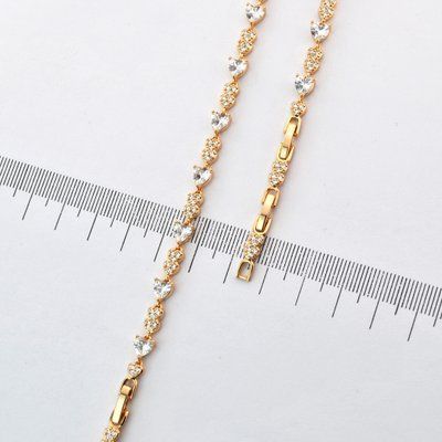 Браслет на руку 16+2+2 см Xuping з медичного золота позолота 18К (04325) 04325 фото