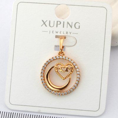 Кулон Xuping сердце из медицинского золота позолота 18К 01164 фото
