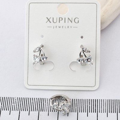 Сережки Xuping вишни из медицинского золота родий (03834) 03834 фото