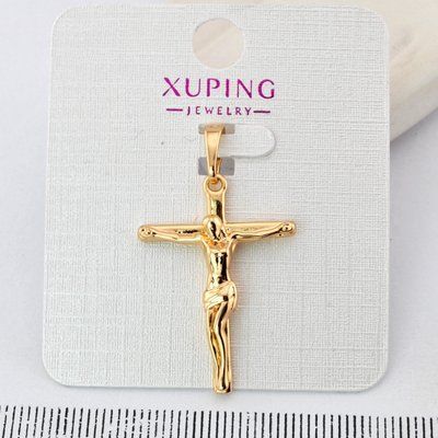 Хрестик Xuping з медичного золота позолота 18К (03901) 03901 фото