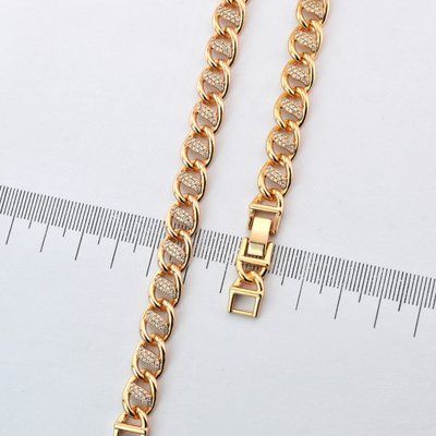 Браслет на руку 17+2 см Xuping з медичного золота позолота 18К (04329) 04329 фото