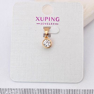 Кулон Xuping 6 мм з медичного золота позолота 18К (03904) 03904 фото