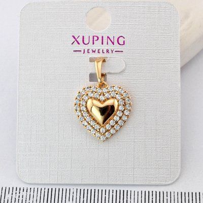 Кулон Xuping серце з медичного золота позолота 18К (04181) 04181 фото