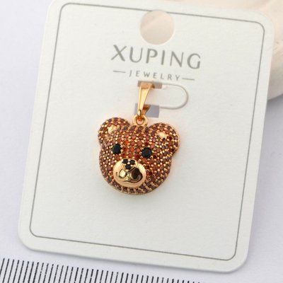 Кулон Xuping ведмедик з медичного золота позолота 18К (01429) 01429 фото