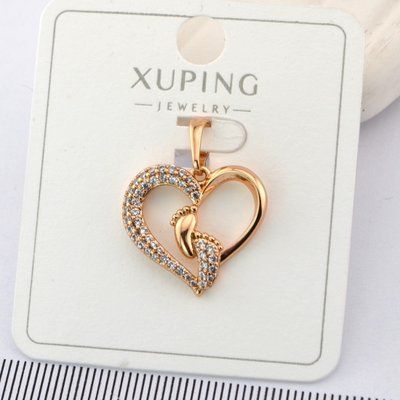 Кулон Xuping сердце из медицинского золота позолота 18К (00983) 00983 фото