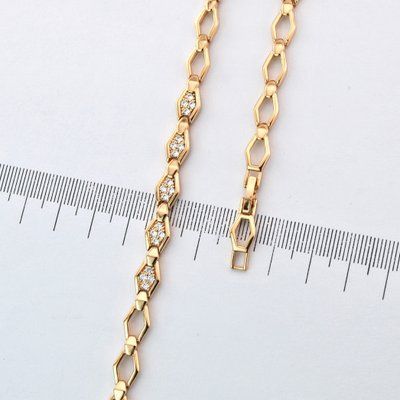 Браслет на руку 17+2 см Xuping з медичного золота позолота 18К (04332) 04332 фото