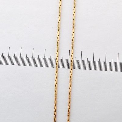 Ланцюжок 50 см Xuping TTM з медичного золота позолота 18К (03496) 03496 фото