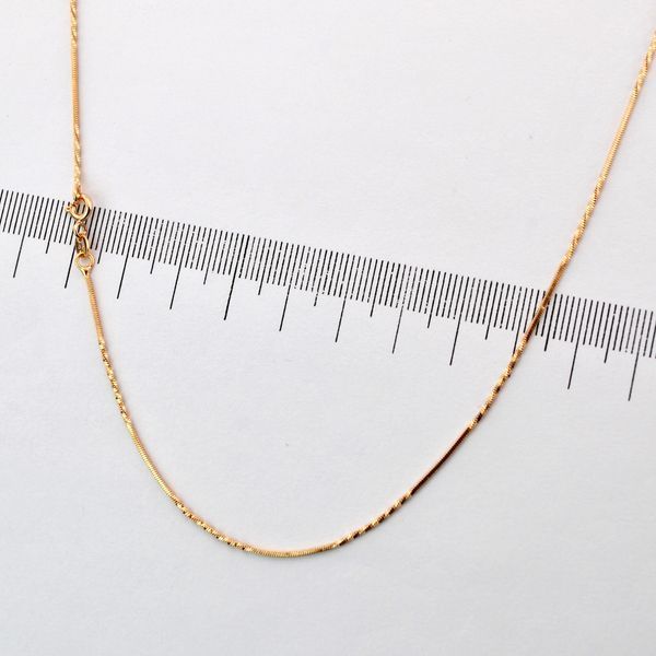 Цепочка 50 см Xuping из медицинского золота позолота 18К (03842) 03842 фото