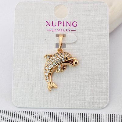 Кулон Xuping дельфін з медичного золота позолота 18К (03775) 03775 фото