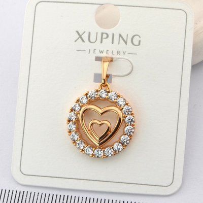 Кулон Xuping серце з медичного золота позолота 18К (01435) 01435 фото