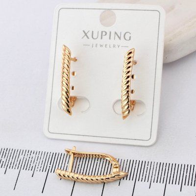 Сережки Xuping з медичного золота позолота 18К (04095) 04095 фото