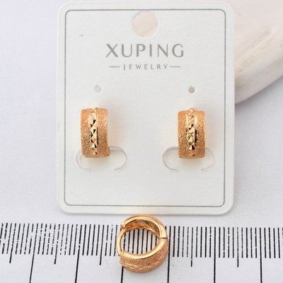 Сережки Xuping из медицинского золота позолота 18К (04097) 04097 фото