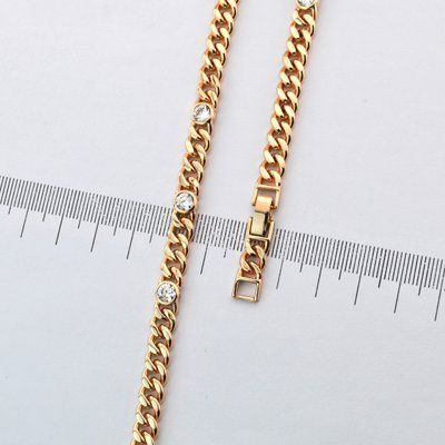 Браслет на руку 17+2 см Xuping з медичного золота позолота 18К (04341) 04341 фото