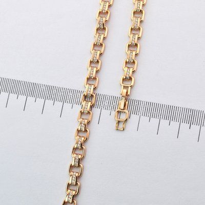 Браслет на руку 17+2 см Xuping з медичного золота позолота 18К (04124) 04124 фото