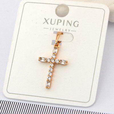 Крестик Xuping из медицинского золота позолота 18К (00741) 00741 фото