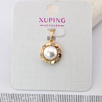 Кулон Xuping с жемчужиной из медицинского золота позолота 18К (03776) 03776 фото