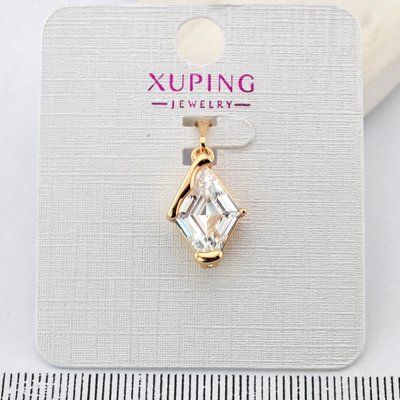 Кулон Xuping білий камінь з медичного золота позолота 18К (03919) 03919 фото