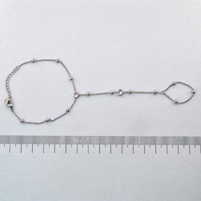 Браслет на руку 17+4 см Xuping TTM з медичного золота родій (03561) 03561 фото