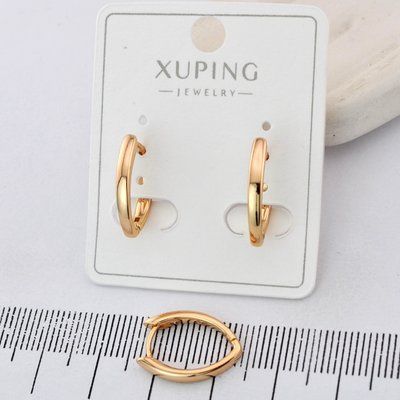 Сережки Xuping стрелы из медицинского золота позолота 18К (03972) 03972 фото