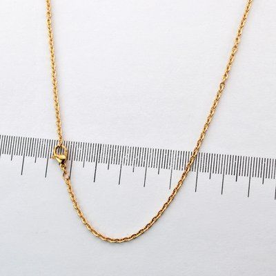 Ланцюжок 45 см Xuping TTM з медичного золота позолота 18К (02930) 02930 фото