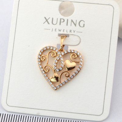 Кулон Xuping сердце из медицинского золота позолота 18К (01110) 01110 фото