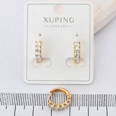 Сережки Xuping из медицинского золота позолота 18К (04026) 04026 фото