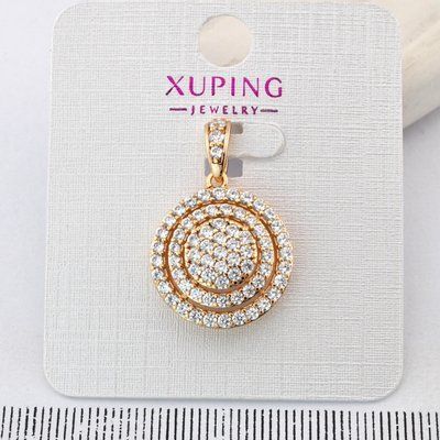 Кулон Xuping білий камінь з медичного золота позолота 18К (04430) 04430 фото
