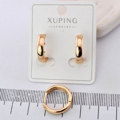 Сережки Xuping з медичного золота позолота 18К (03669) 03669 фото