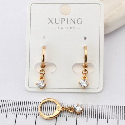 Сережки Xuping из медицинского золота позолота 18К (04113) 04113 фото