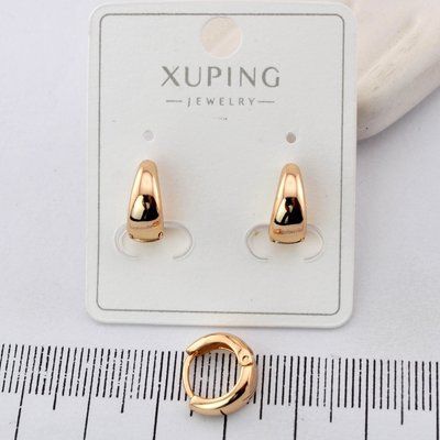 Сережки Xuping з медичного золота позолота 18К (03670) 03670 фото