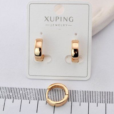 Сережки Xuping з медичного золота позолота 18К (03671) 03671 фото
