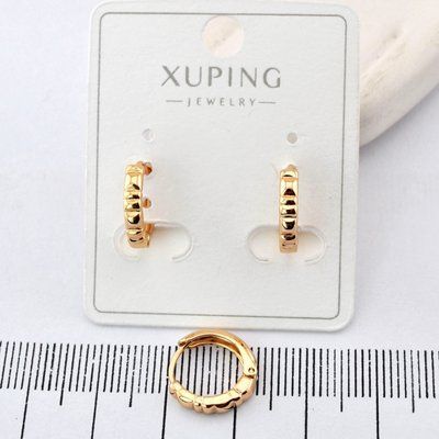 Сережки Xuping з медичного золота позолота 18К (03025) 03025 фото