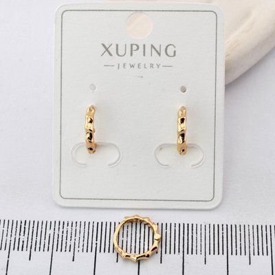 Сережки Xuping з медичного золота позолота 18К (03672) 03672 фото