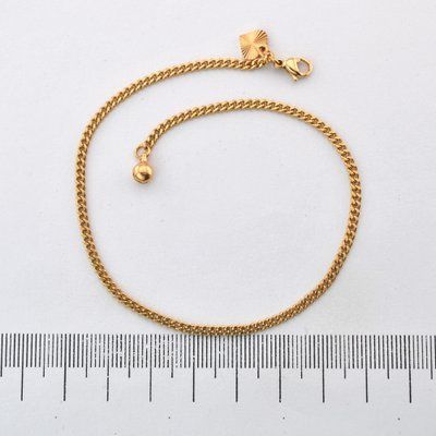 Браслет на ногу 25 см Xuping из медицинского золота позолота 18К (03675) 03675 фото