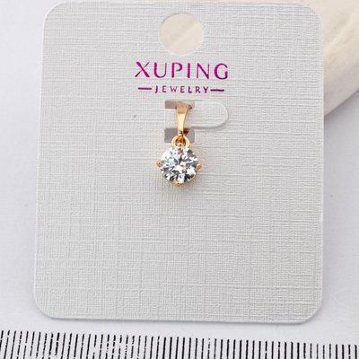 Кулон Xuping 6 мм из медицинского золота позолота 18К (03771) 03771 фото