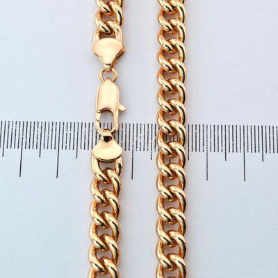 Цепочка 50 см Xuping из медицинского золота позолота 18К (03938) 03938 фото