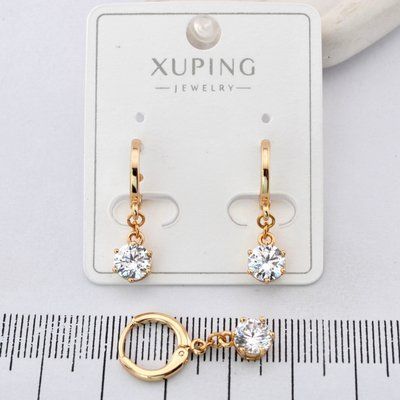 Сережки Xuping из медицинского золота позолота 18К (03986) 03986 фото