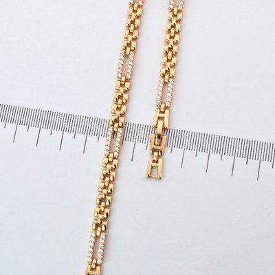 Браслет на руку 17+2 см Xuping з медичного золота позолота 18К (03992) 03992 фото