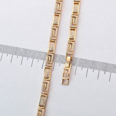 Браслет на руку 17+2 см Xuping из медицинского золота позолота 18К (04127) 04127 фото