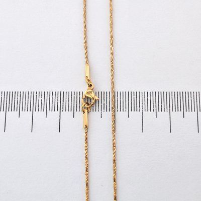Цепочка 45 см Xuping из медицинского золота позолота 18К (03779) 03779 фото