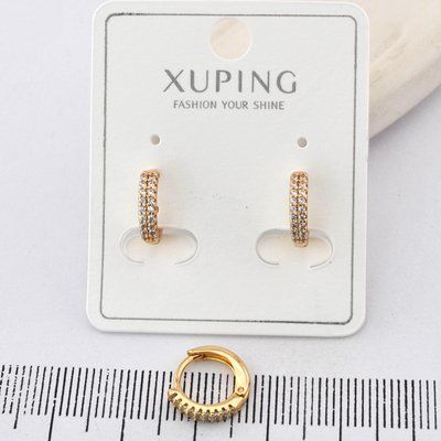 Сережки Xuping из медицинского золота позолота 18К (04028) 04028 фото