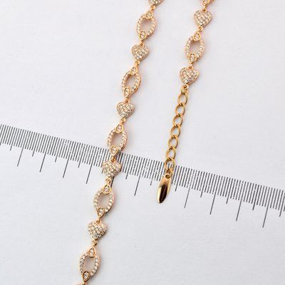 Браслет на руку 16+3 см Xuping з медичного золота позолота 18К (04322) 04322 фото