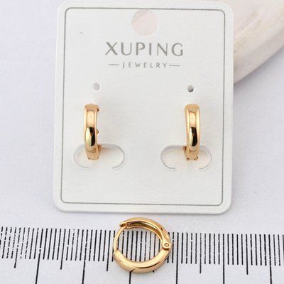 Сережки Xuping з медичного золота позолота 18К (04030) 04030 фото