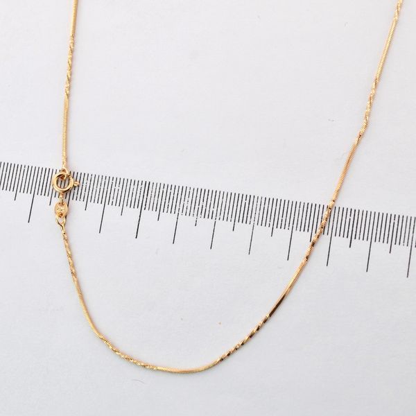 Цепочка 45 см Xuping из медицинского золота позолота 18К (04273) 04273 фото
